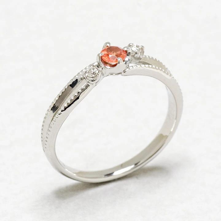 umu -アム- FINE JEWELRY STUIDIOロードクロサイト ダイヤモンド リング 「cresta」rg0910_kanban2.jpg