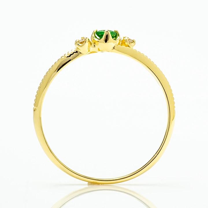umu -アム- FINE JEWELRY STUIDIOグリーンガーネット ダイヤモンド リング 「cresta」rg0913_s.jpg