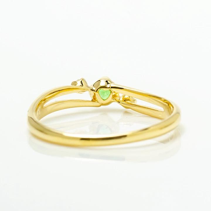 umu -アム- FINE JEWELRY STUIDIOグリーンガーネット ダイヤモンド リング 「cresta」rg0913_u.jpg