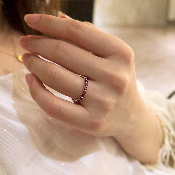 umu -アム- FINE JEWELRY STUIDIOK18 ルビー フルエタニティリングrg0920_i2.jpg