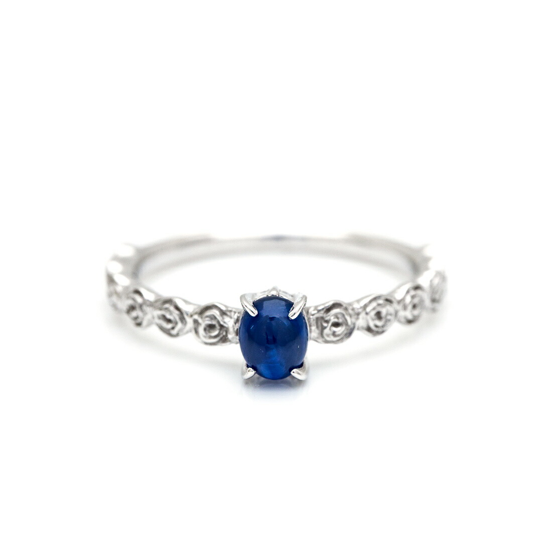 umu -アム- FINE JEWELRY STUIDIOカボション ブルーサファイア バラモチーフ リング 「rosa」rg0923_m.jpg