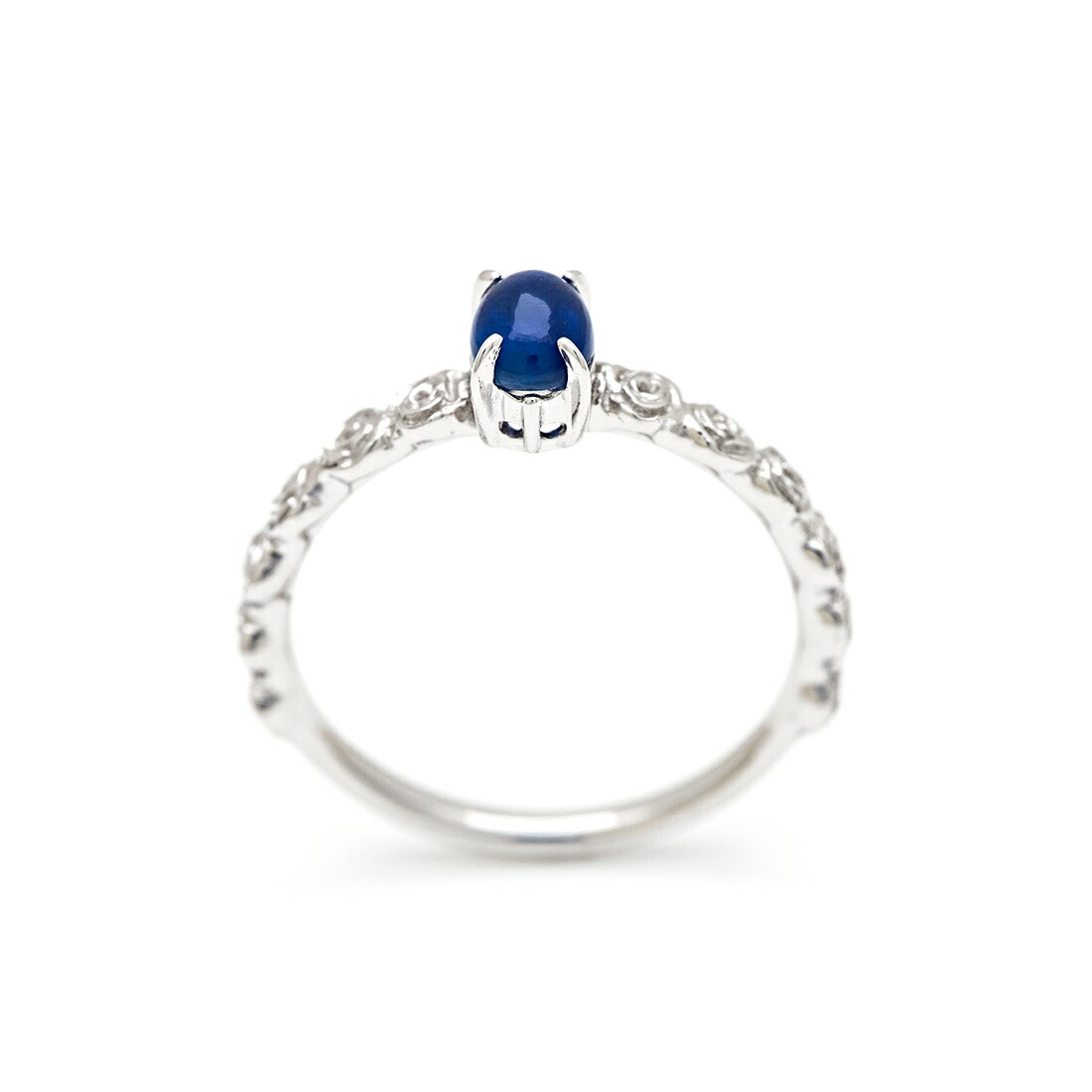 umu -アム- FINE JEWELRY STUIDIOカボション ブルーサファイア バラモチーフ リング 「rosa」rg0923_s.jpg