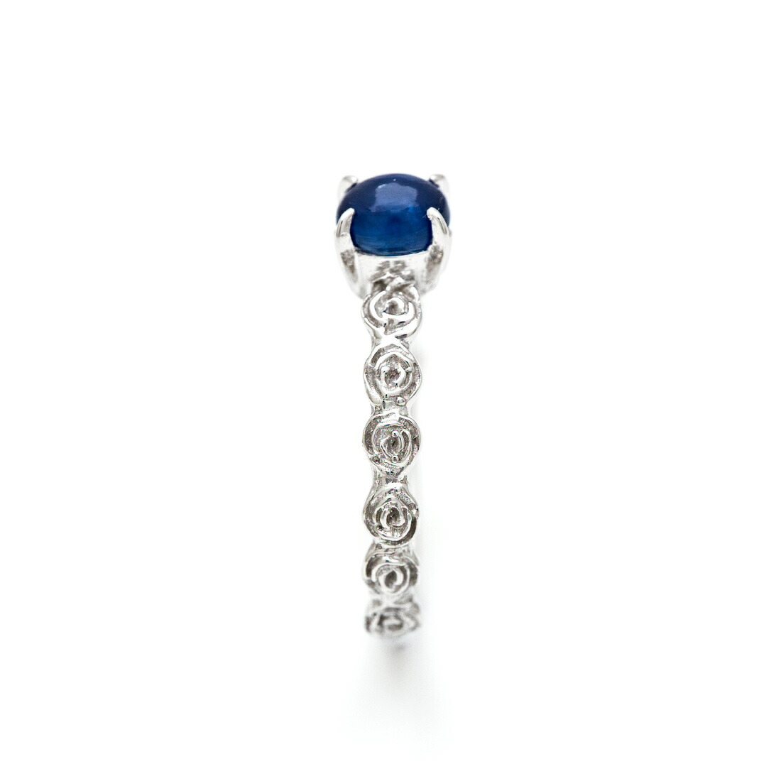umu -アム- FINE JEWELRY STUIDIOカボション ブルーサファイア バラモチーフ リング 「rosa」rg0923_y.jpg