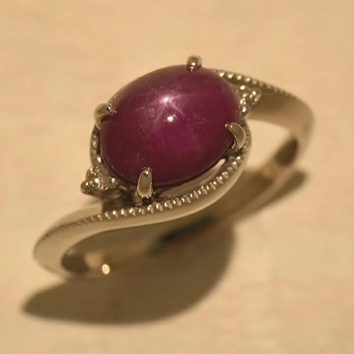 umu -アム- FINE JEWELRY STUIDIOスタールビー 3.0ct ダイヤモンド リング 「pristino」rg0924_kanban2.jpg