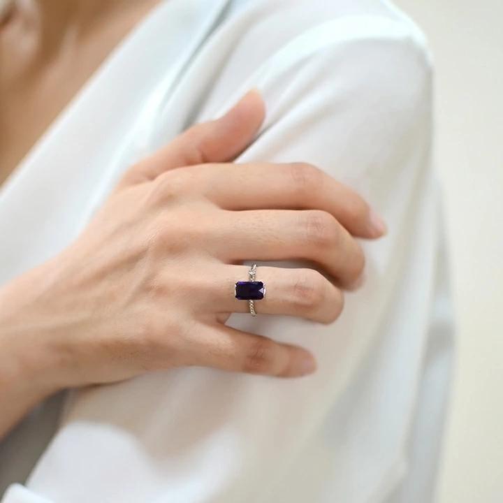 umu -アム- FINE JEWELRY STUIDIOK18 アメシスト ダイヤモンド リング 「spaiato」rg0926_i3.jpg