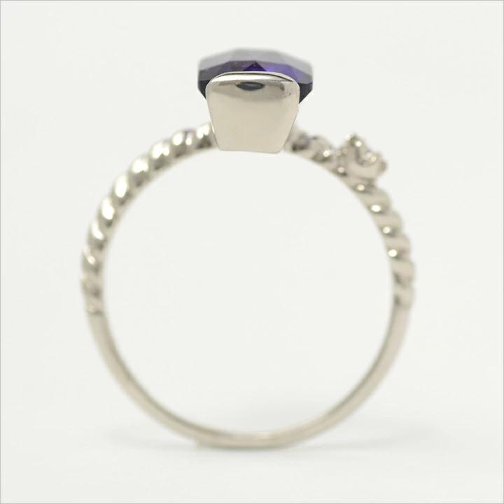 umu -アム- FINE JEWELRY STUIDIOK18 アメシスト ダイヤモンド リング 「spaiato」rg0926_s.jpg