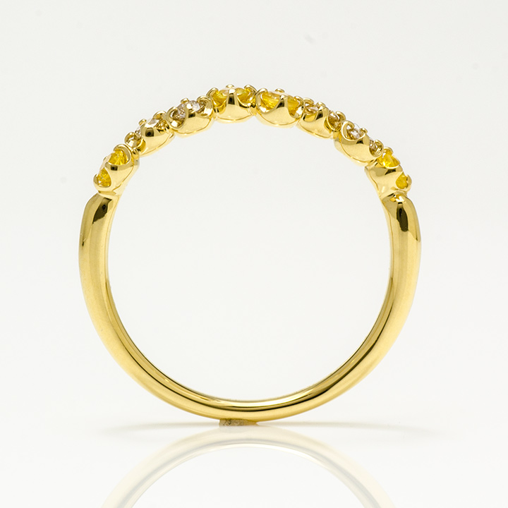 umu -アム- FINE JEWELRY STUIDIOK18 イエローサファイア ダイヤモンド リング 「stellato」rg0932_s.jpg