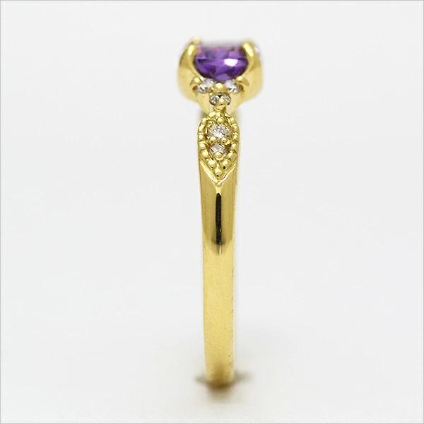 umu -アム- FINE JEWELRY STUIDIOK18 アメシスト ダイヤモンド リング 「amanza」rg0941_y.jpg