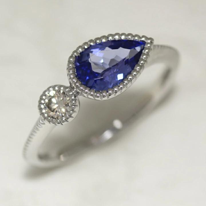 umu -アム- FINE JEWELRY STUIDIOK18 タンザナイト ダイヤモンド リング 「pianto」rg0943_kanban2.jpg
