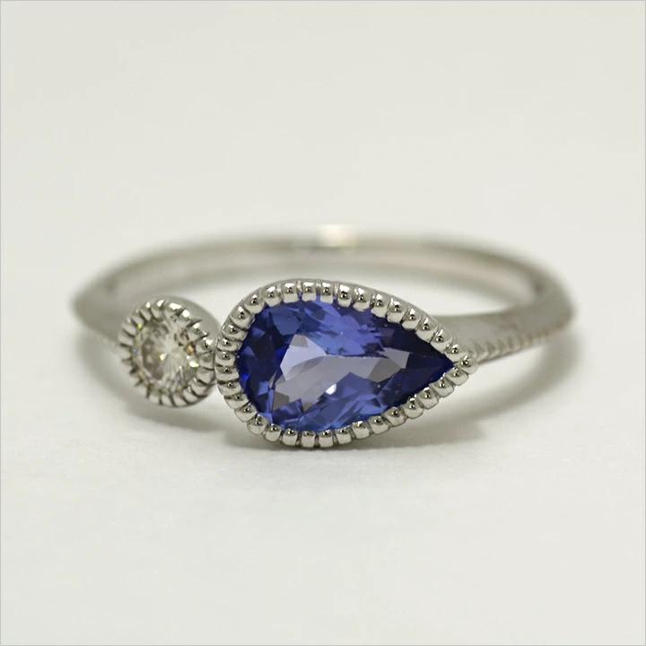 umu -アム- FINE JEWELRY STUIDIOK18 タンザナイト ダイヤモンド リング 「pianto」rg0943_m.jpg