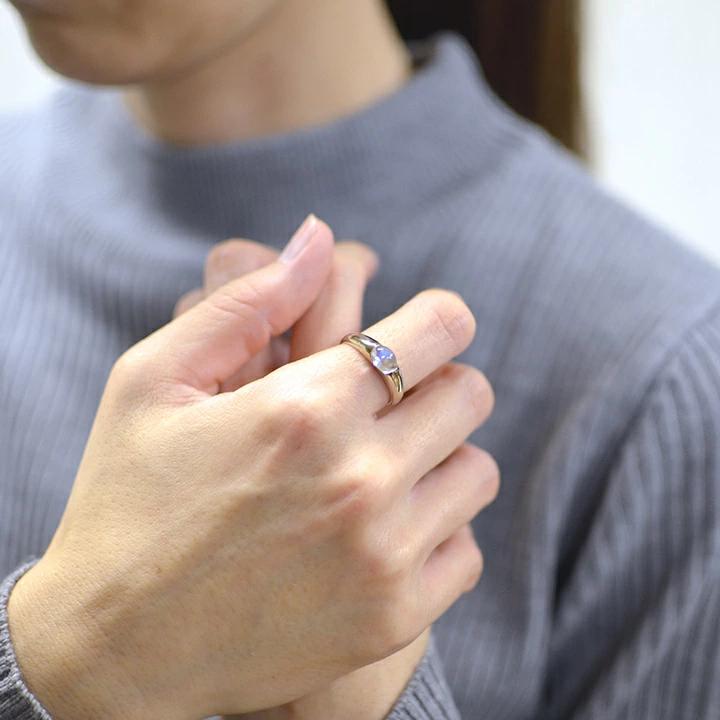 umu -アム- FINE JEWELRY STUIDIOカボション ブルームーンストーン リング 「aerino」rg0949_i2.jpg