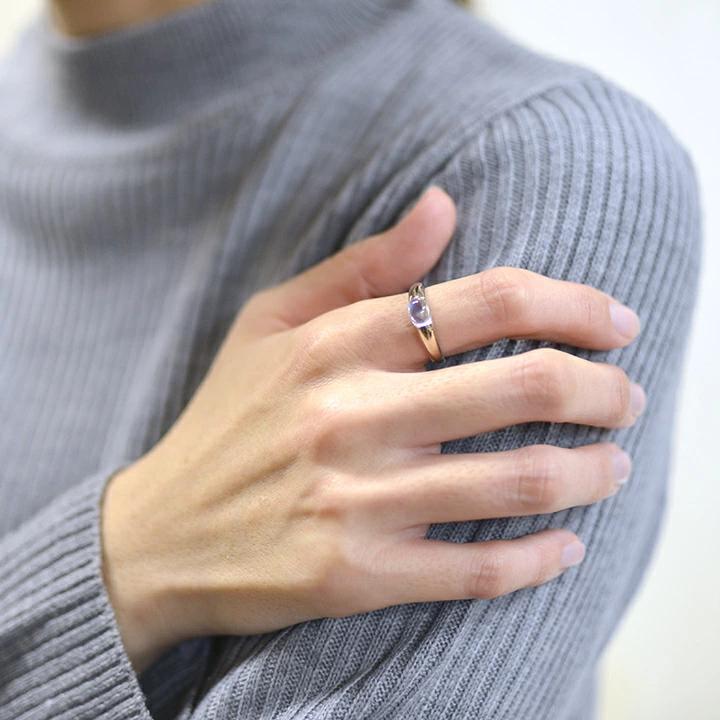 umu -アム- FINE JEWELRY STUIDIOカボション ブルームーンストーン リング 「aerino」rg0949_i3.jpg