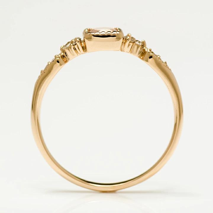 umu -アム- FINE JEWELRY STUIDIOローズクォーツ ダイヤモンド リング 「osteriggio」rg0951_s.jpg