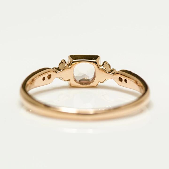 umu -アム- FINE JEWELRY STUIDIOローズクォーツ ダイヤモンド リング 「osteriggio」rg0951_u.jpg