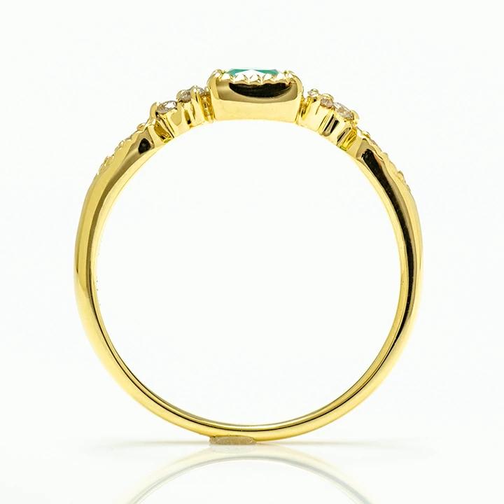 umu -アム- FINE JEWELRY STUIDIOK18 シーブルーカルセドニー ダイヤモンド リング 「osteriggio」rg0953_s.jpg