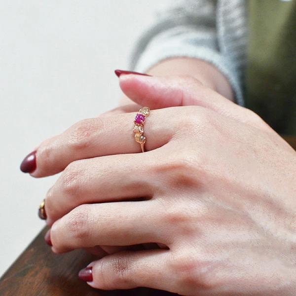 umu -アム- FINE JEWELRY STUIDIOルビー ダイヤモンド リング 「nodino」rg0954_i2.jpg