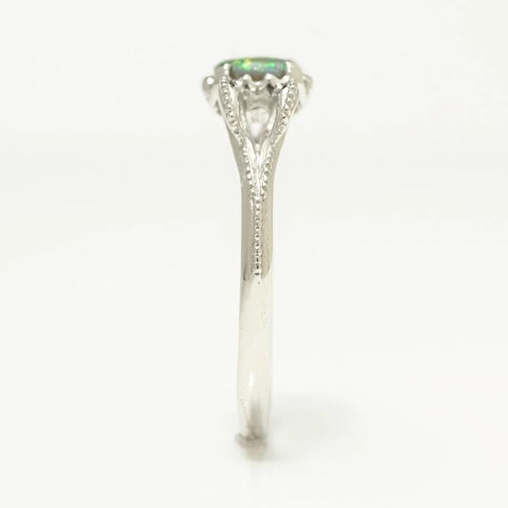 umu -アム- FINE JEWELRY STUIDIOK18 ブラックオパール リング 「curva」rg0960_y.jpg