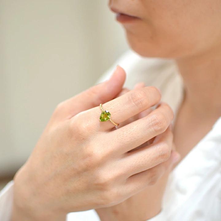 umu -アム- FINE JEWELRY STUIDIOペリドット リング 「flare」rg0961_i2.jpg