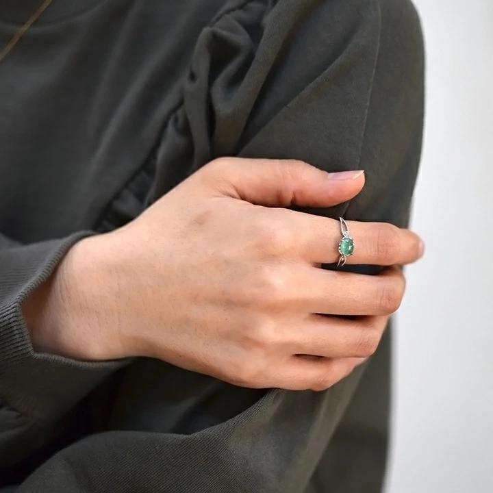 umu -アム- FINE JEWELRY STUIDIOK18 エメラルド ダイヤモンド リング 「florido」rg0963_i3.jpg