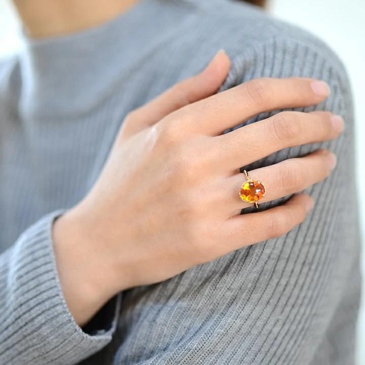 umu -アム- FINE JEWELRY STUIDIOシトリン リング 「caramella」rg0970_i3.jpg