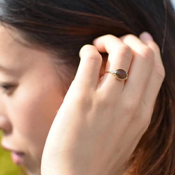 umu -アム- FINE JEWELRY STUIDIOスモーキークォーツ ダイヤモンド リングrg0977_i2.jpg