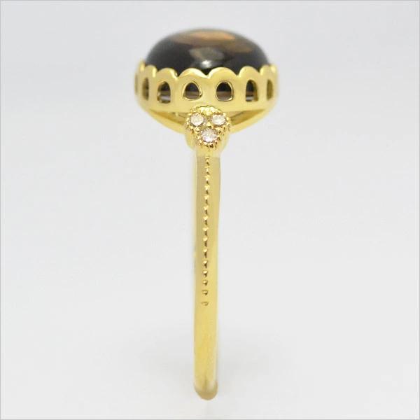 umu -アム- FINE JEWELRY STUIDIOスモーキークォーツ ダイヤモンド リングrg0977_y.jpg