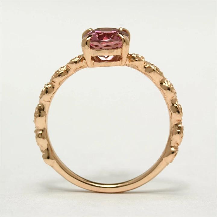 umu -アム- FINE JEWELRY STUIDIOピンクトルマリン バラモチーフ リング 「rosa」rg0985_s.jpg