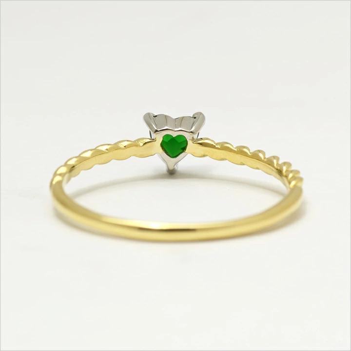 umu -アム- FINE JEWELRY STUIDIOグリーンガーネット ハート リング 「regaletto」rg0986_u.jpg
