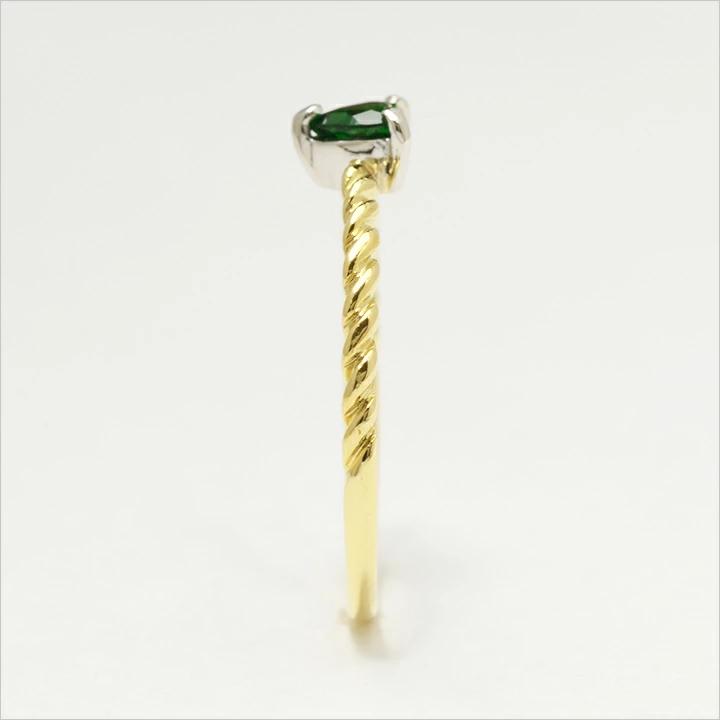 umu -アム- FINE JEWELRY STUIDIOグリーンガーネット ハート リング 「regaletto」rg0986_y.jpg