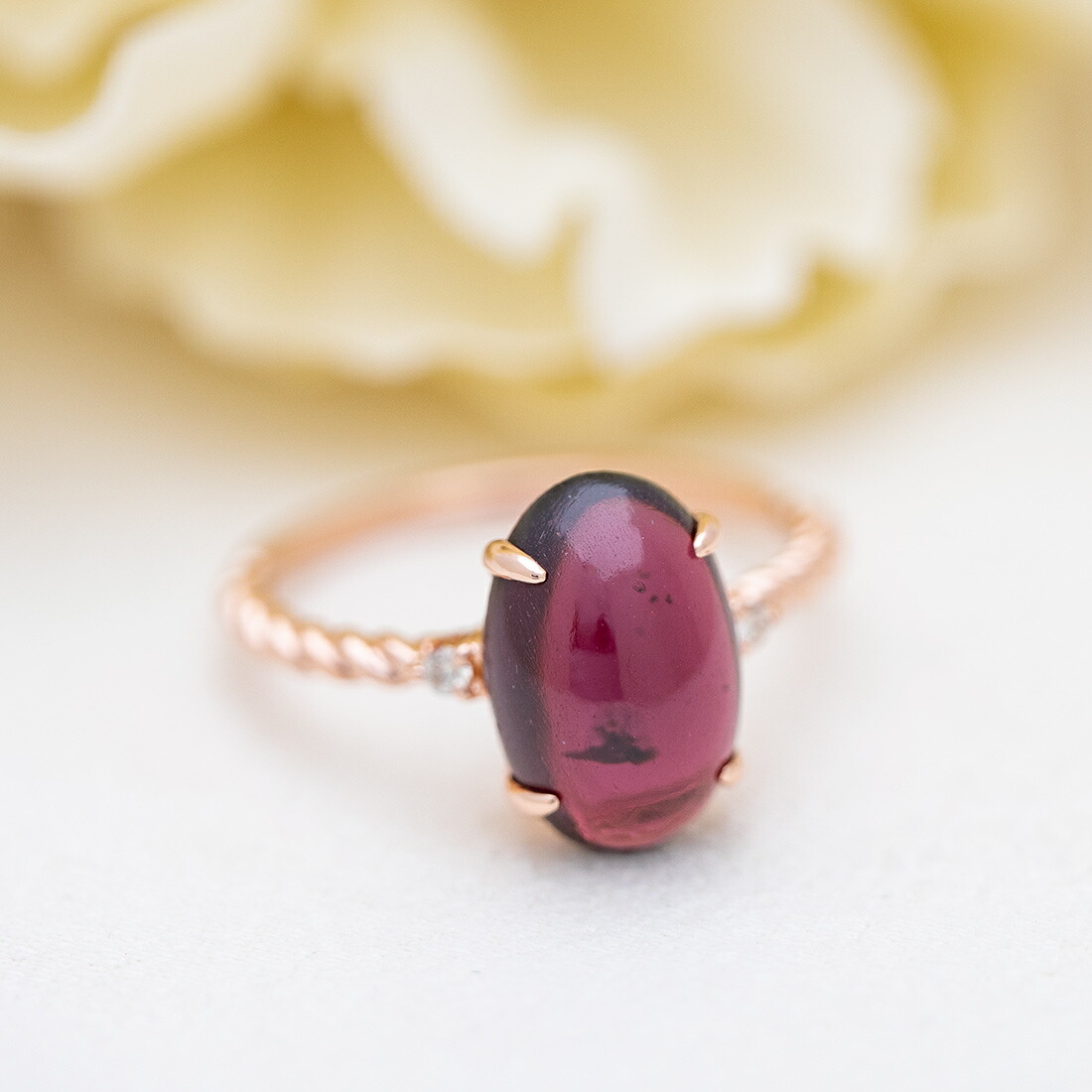 umu -アム- FINE JEWELRY STUIDIOガーネット ダイヤモンド リング 「aragosta」rg0987_1.jpg