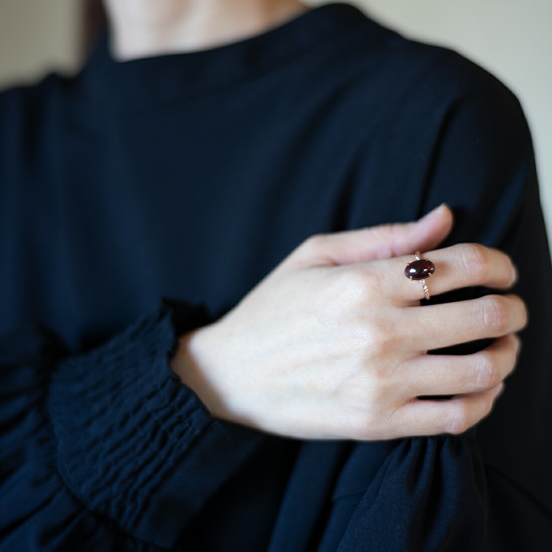 umu -アム- FINE JEWELRY STUIDIOガーネット ダイヤモンド リング 「aragosta」rg0987_i3.jpg