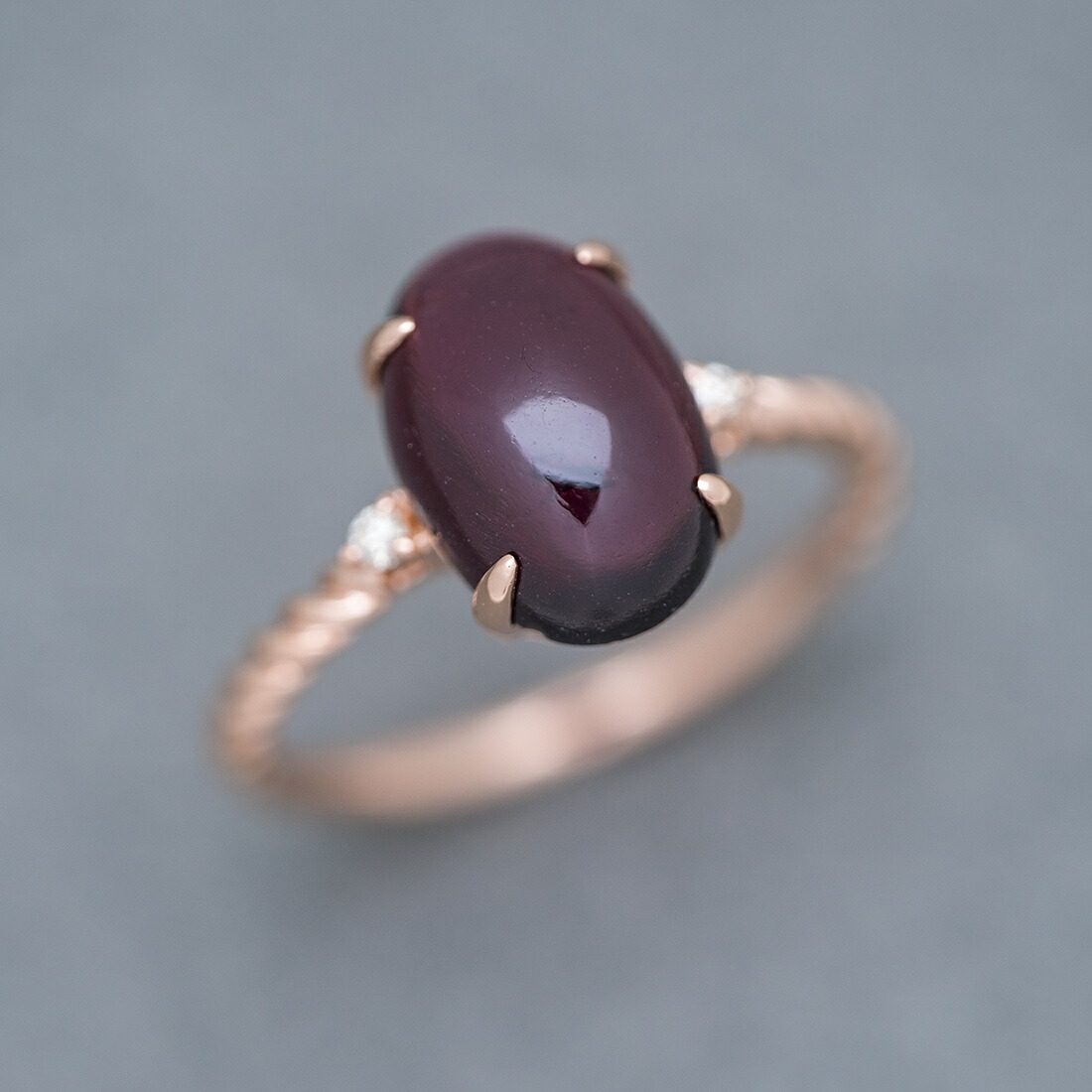 umu -アム- FINE JEWELRY STUIDIOガーネット ダイヤモンド リング 「aragosta」rg0987_kanban2.jpg