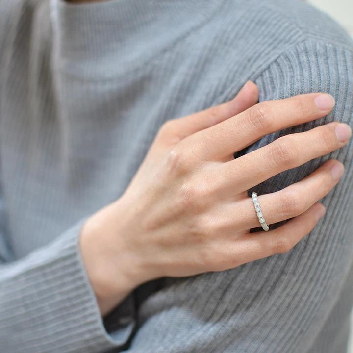 umu -アム- FINE JEWELRY STUIDIOK18 クリソベリルキャッツアイ エタニティリングrg0989_i3.jpg