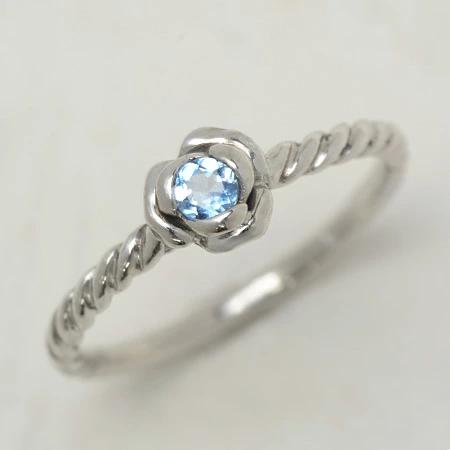 umu -アム- FINE JEWELRY STUIDIOサンタマリアアクアマリン ローズ リング 「romantica」rg0994_kanban2.jpg