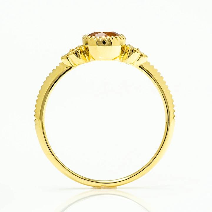 umu -アム- FINE JEWELRY STUIDIOシトリン ダイヤモンド リング 「tazzina」rg0995_s.jpg