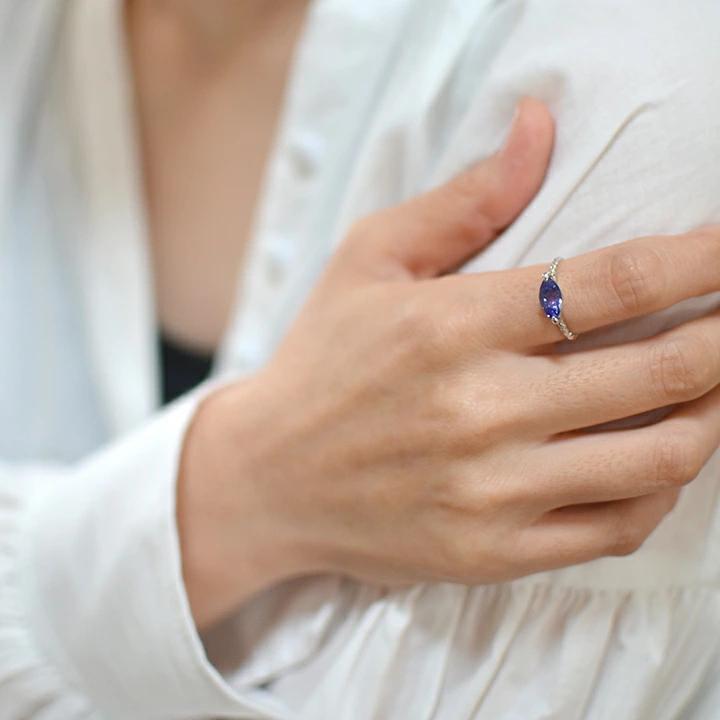 umu -アム- FINE JEWELRY STUIDIOK18 マーキス タンザナイト 1.36ct リング 「sodo」rg0998_i3.jpg