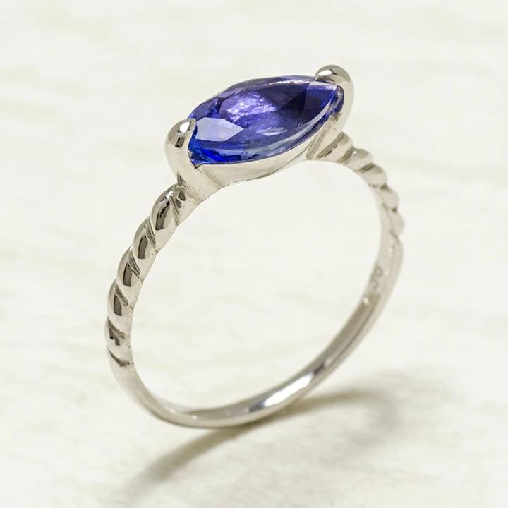 umu -アム- FINE JEWELRY STUIDIOK18 マーキス タンザナイト 1.36ct リング 「sodo」rg0998_kanban2.jpg