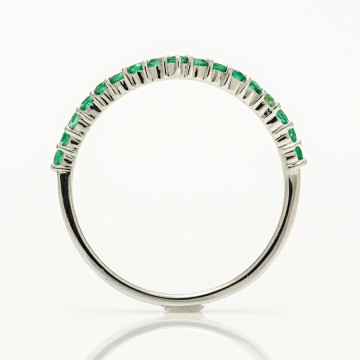 umu -アム- FINE JEWELRY STUIDIOK18 エメラルド Vライン エタニティリング 「flesso」rg1000_s.jpg