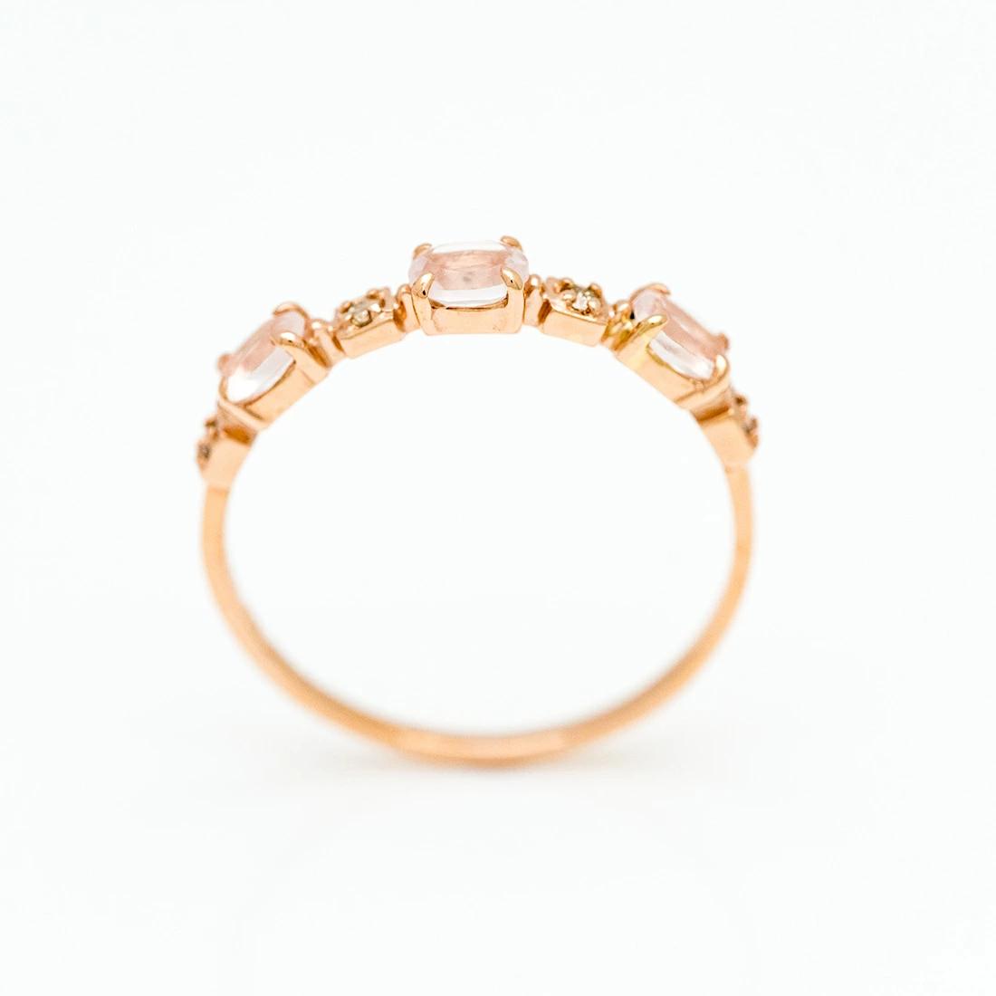 umu -アム- FINE JEWELRY STUIDIOローズクォーツ ダイヤモンド リング 「purezza」rg1005_s.jpg