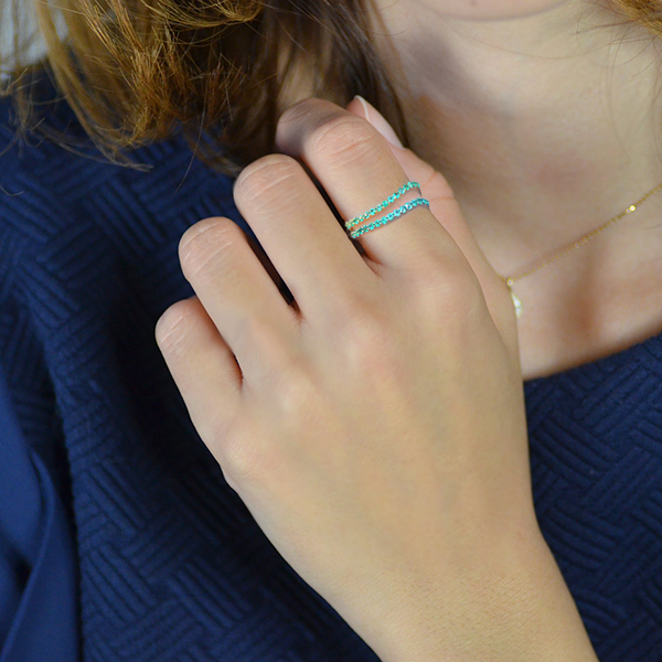 umu -アム- FINE JEWELRY STUIDIOPT900 エメラルド エタニティリング 「fiotto」rg1006_i2.jpg