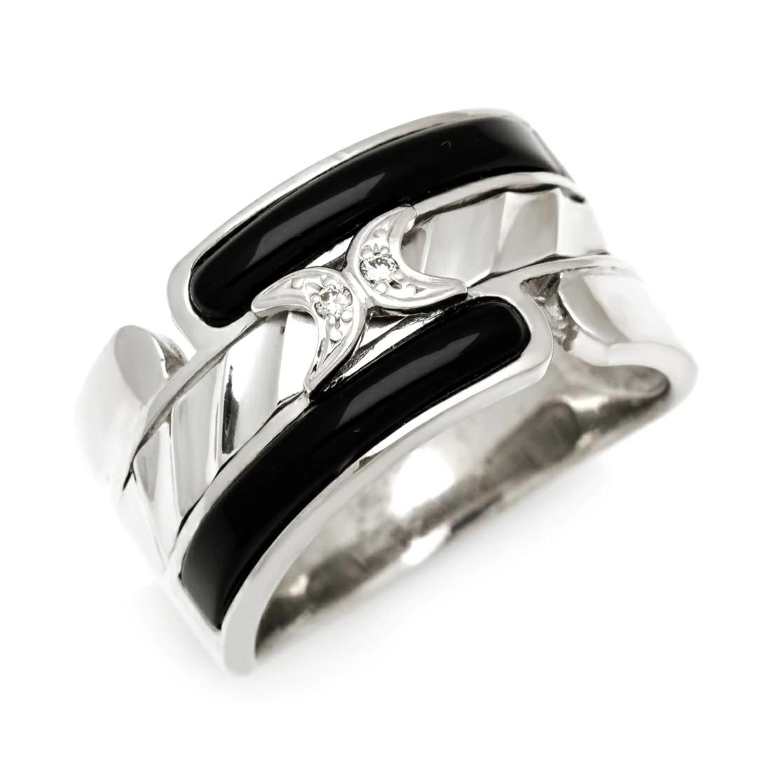 K18 オニキス ダイヤモンド リング 「robusto」[商品番号:RG1007