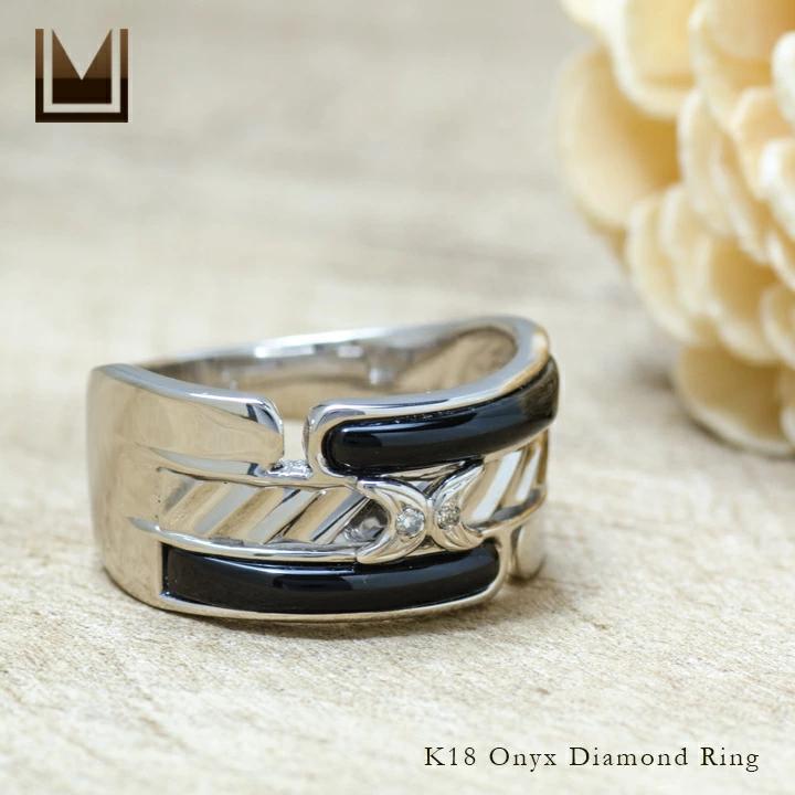 umu -アム- FINE JEWELRY STUIDIOK18 オニキス ダイヤモンド リング 「robusto」rg1007_1.jpg