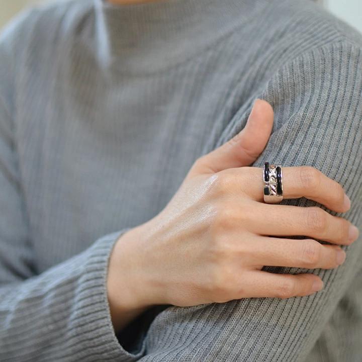 umu -アム- FINE JEWELRY STUIDIOK18 オニキス ダイヤモンド リング 「robusto」rg1007_i3.jpg