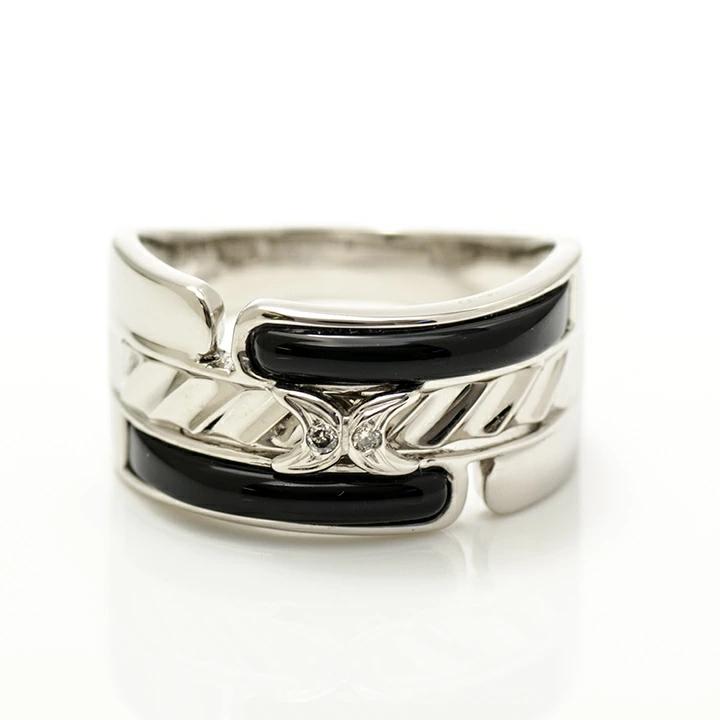 umu -アム- FINE JEWELRY STUIDIOK18 オニキス ダイヤモンド リング 「robusto」rg1007_m.jpg