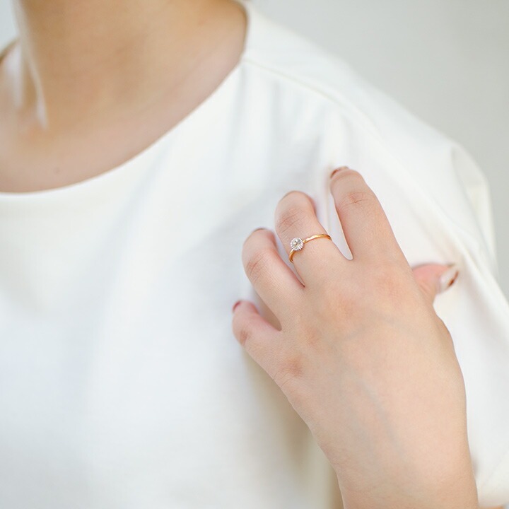 umu -アム- FINE JEWELRY STUIDIOK18/PT900 ブルームーンストーン コンビネーション リング 「figaro」rg1017_i3.jpg