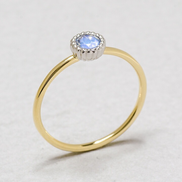 umu -アム- FINE JEWELRY STUIDIOK18/PT900 ブルームーンストーン コンビネーション リング 「figaro」rg1017_kanban2.jpg
