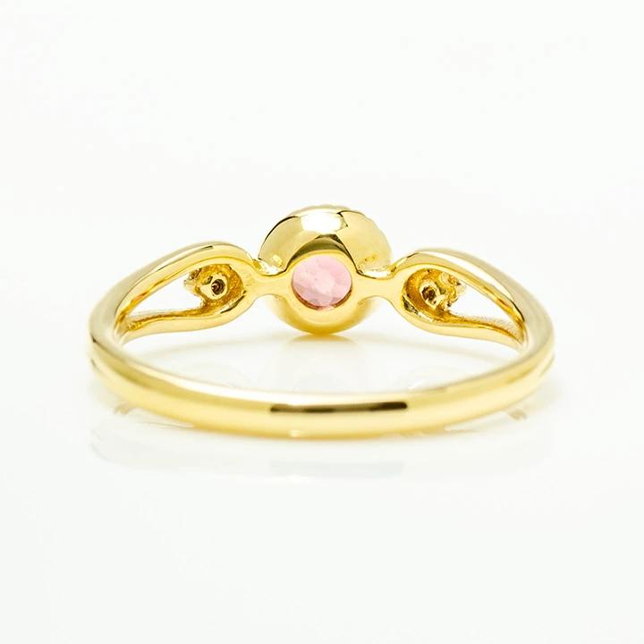 umu -アム- FINE JEWELRY STUIDIOK18 ピンクトルマリン ダイヤモンド リング 「amica」rg1019_u.jpg