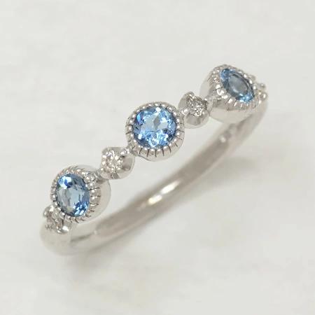 umu -アム- FINE JEWELRY STUIDIOサンタマリアアクアマリン ダイヤモンド リング 「margherita」rg1020_kanban2.jpg