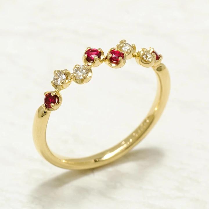 umu -アム- FINE JEWELRY STUIDIOレッドスピネル ダイヤモンド リング 「stellato」rg1025_kanban2.jpg