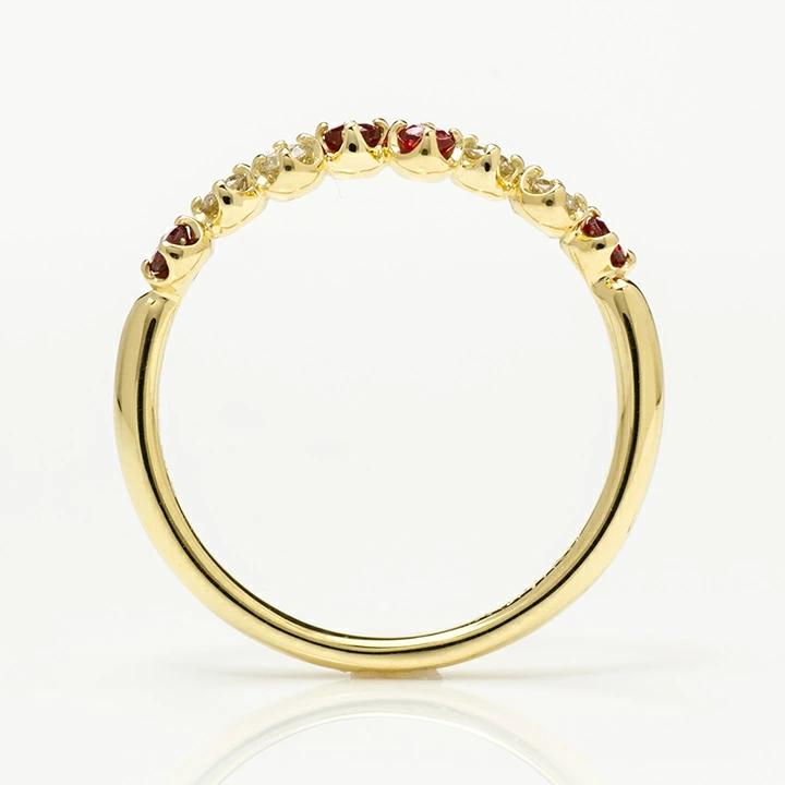 umu -アム- FINE JEWELRY STUIDIOレッドスピネル ダイヤモンド リング 「stellato」rg1025_s.jpg